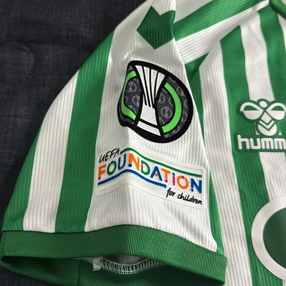 Real Betis #7 Antony 2025 UEFA Conference League Final Hummel Jersey - Picture 6 of 10